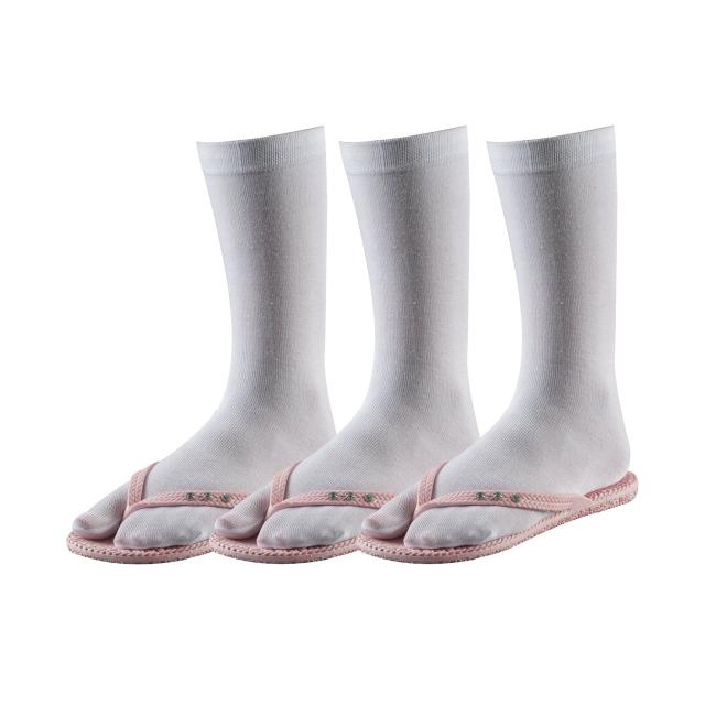 3 Paar TippTexx 24 Bambus Tabi Socken, Socken für Zehentrenner